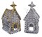 CC Christmas Decor 144ct Clear Glittered Christmas Church Ornaments 4.5"